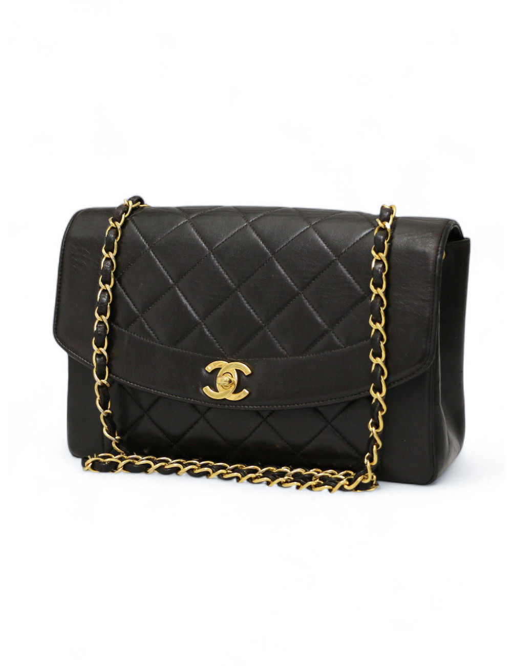 Sac Diana CHANEL vintage noir