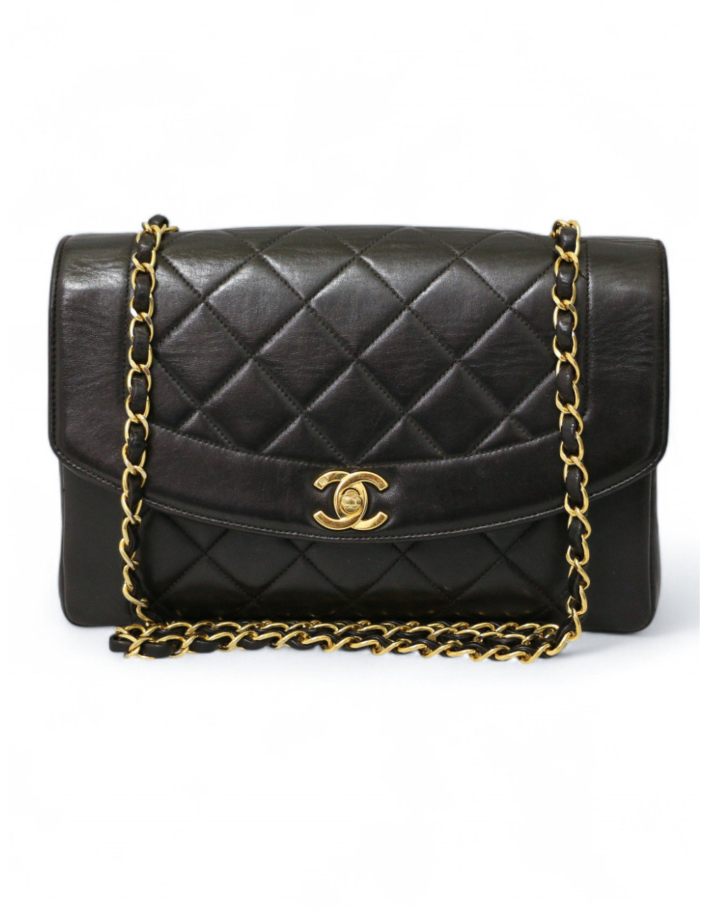 Sac Diana CHANEL vintage noir