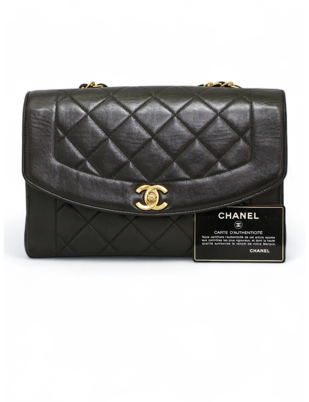 Sac Diana CHANEL vintage noir