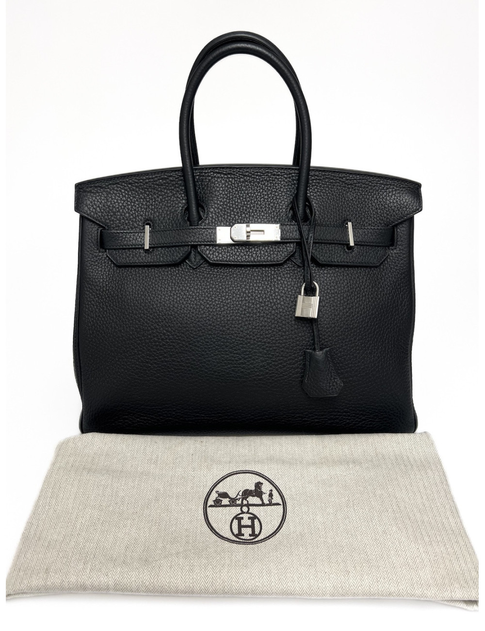 Sac classique HERMES Birkin 35 noir