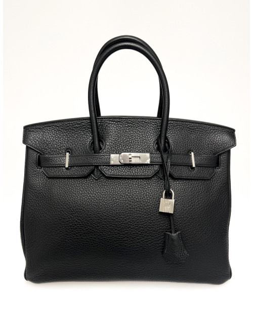 Sac classique HERMES Birkin 35 noir