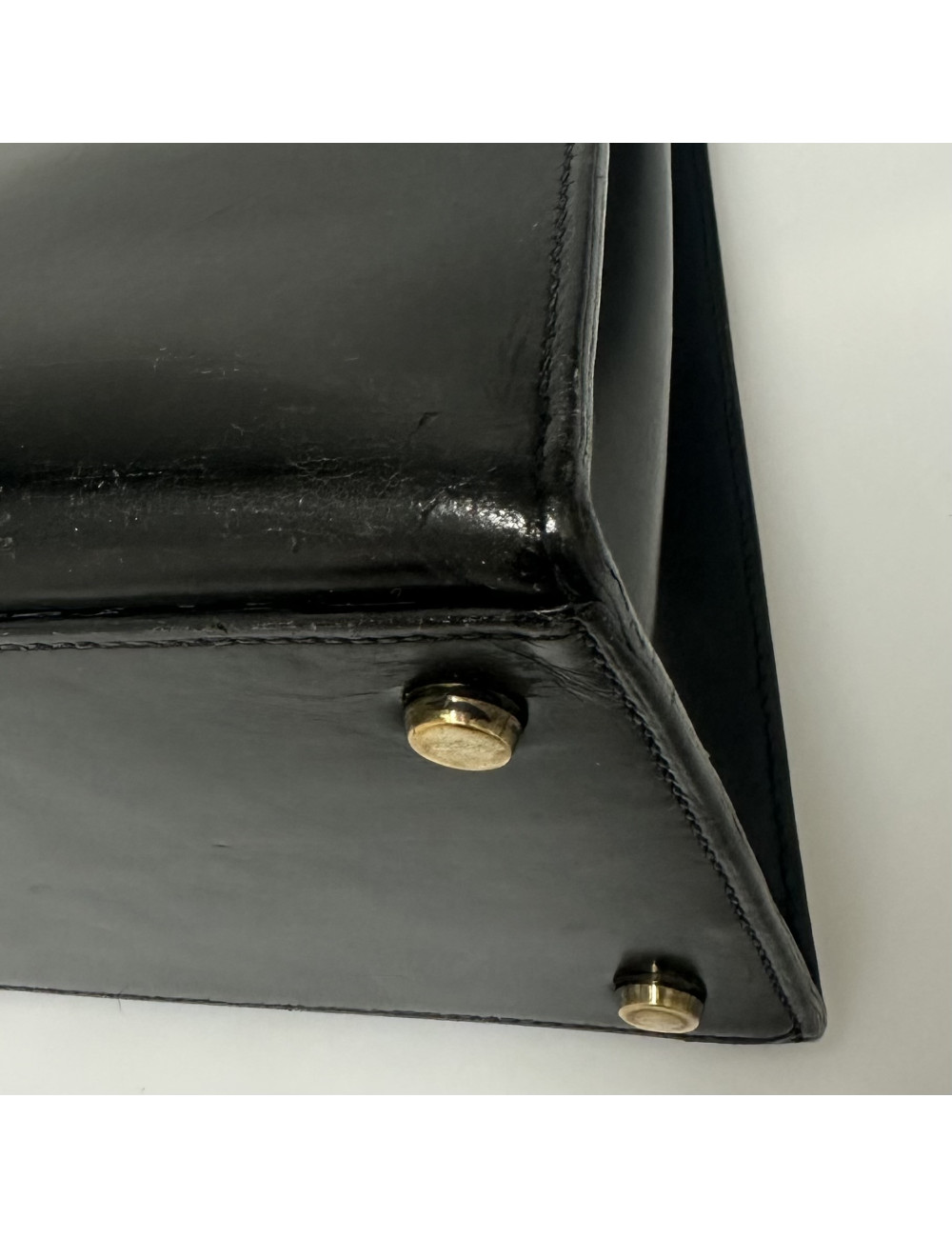 Kelly 32 sellier HERMES Box noir