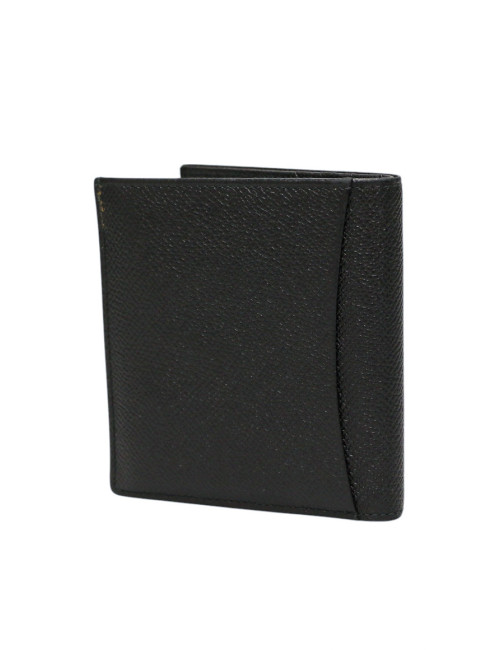 Porte cartes BULGARI cuir grainé noir