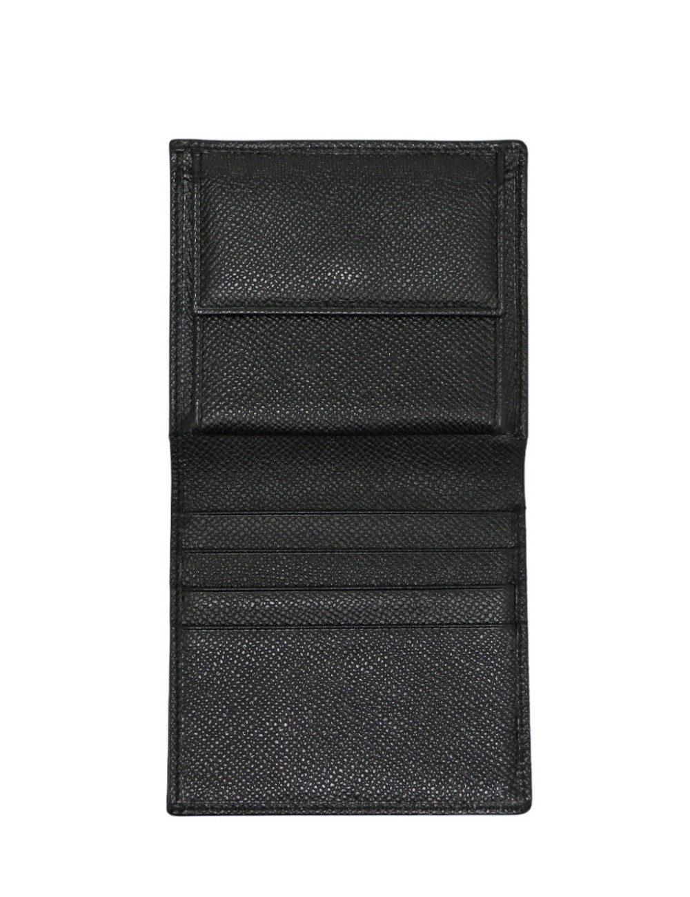 Porte cartes BULGARI cuir grainé noir