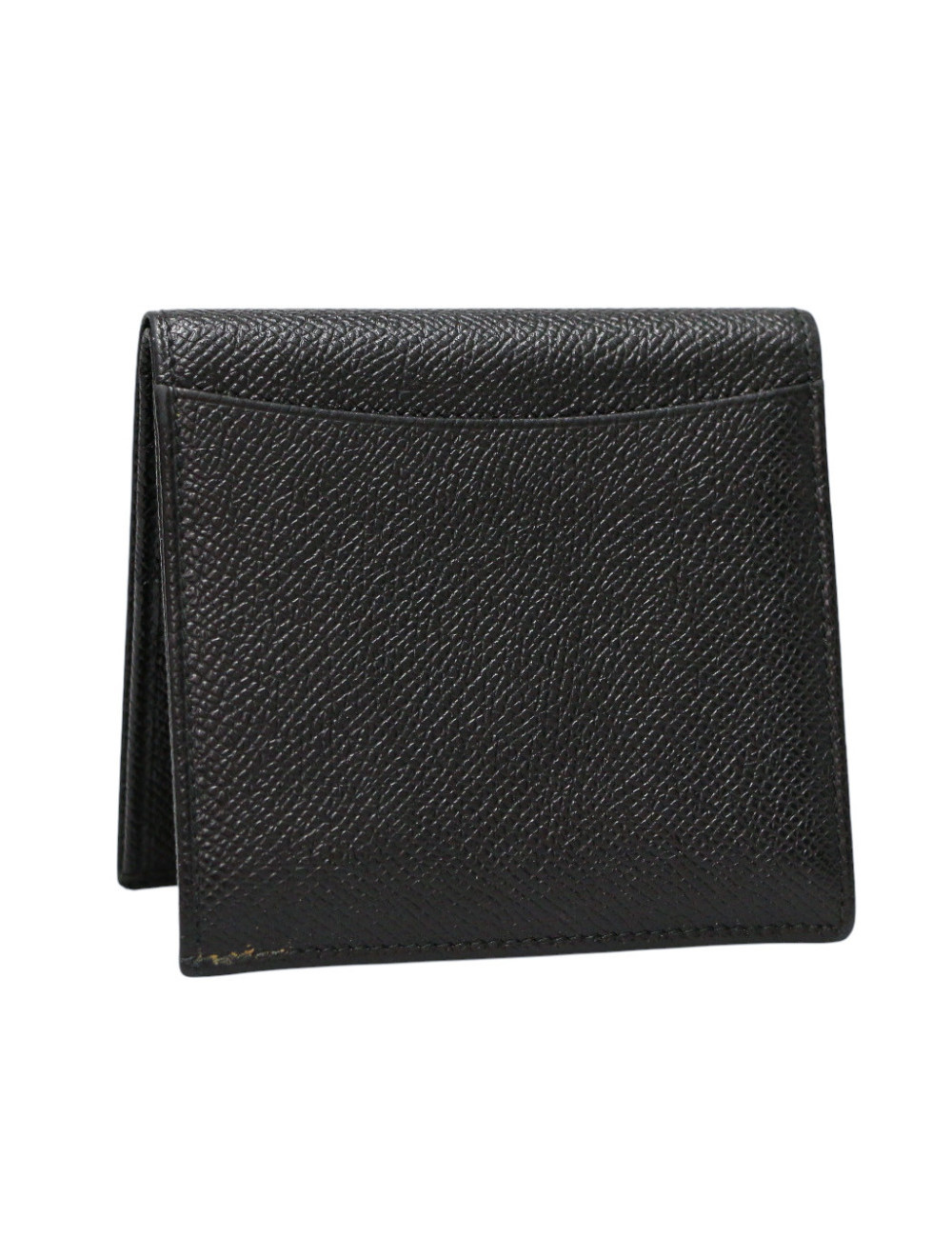 Porte cartes BULGARI cuir grainé noir