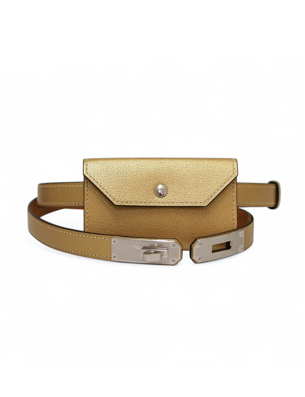 Ceinture Kelly Pocket HERMES dorée