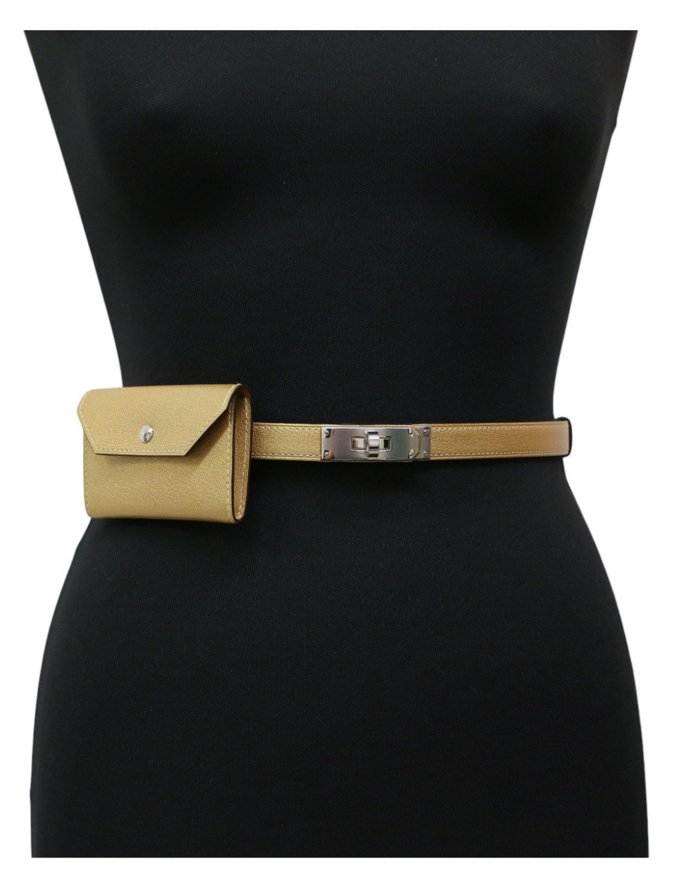 Ceinture Kelly Pocket HERMES dorée