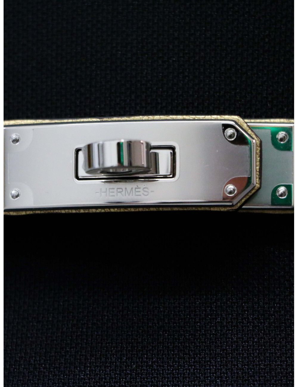 Ceinture Kelly Pocket HERMES dorée