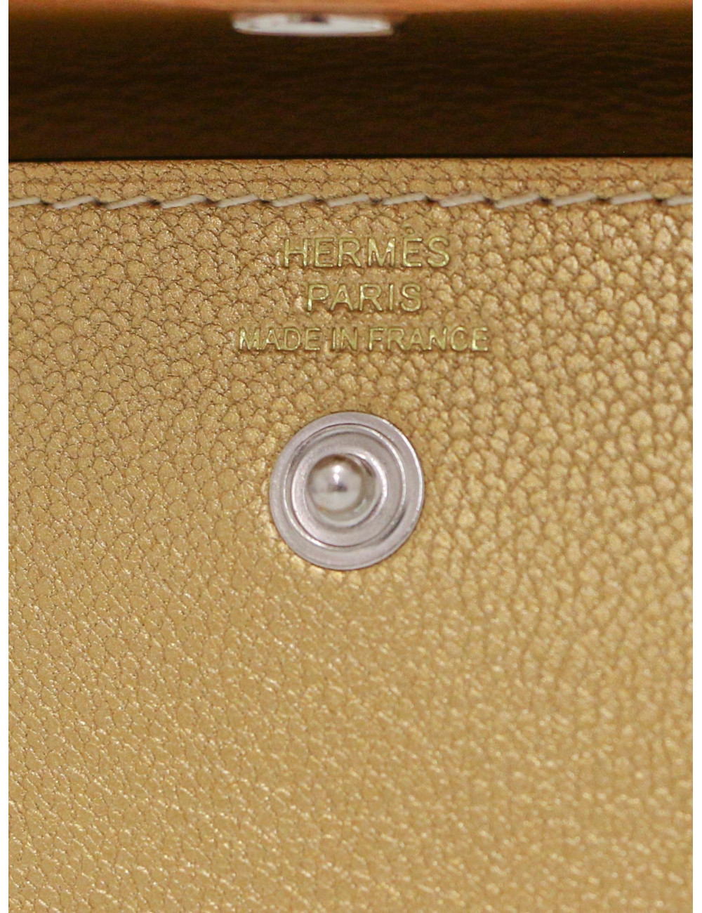 Ceinture Kelly Pocket HERMES dorée