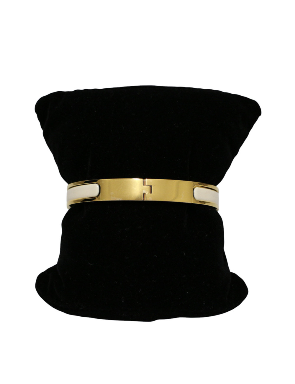 Mini Clic Kelly HERMES émail blanc