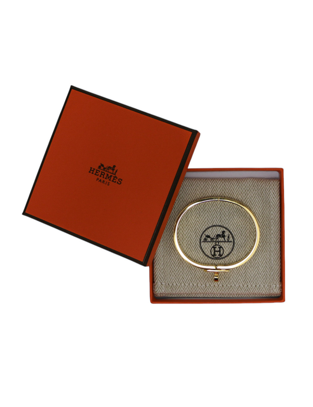 Mini Click Kelly HERMES émail blanc