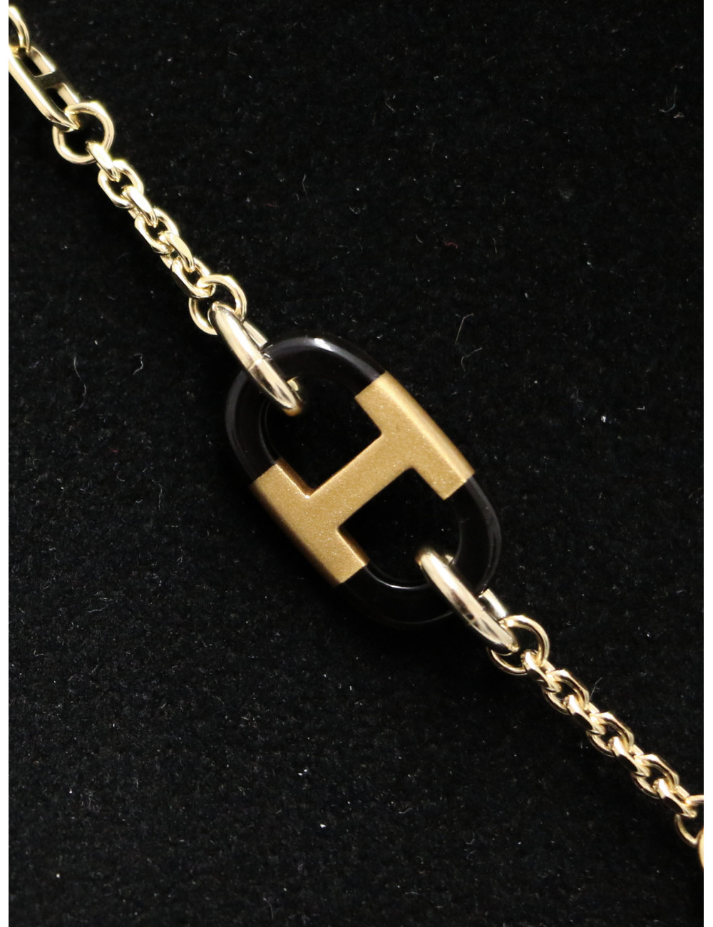 Collier HERMES sur Mer plaqué corne de buffle