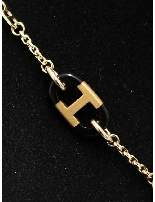 Collier HERMES sur Mer plaqué corne de buffle