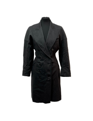 Robe manteau ALAIA croisée grise