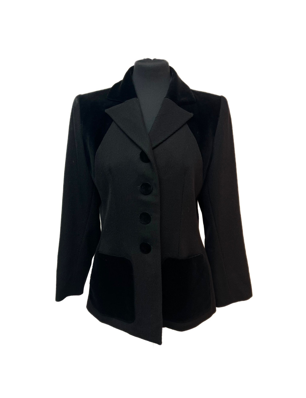 Veste YVES SAINT LAURENT T42 bimatière