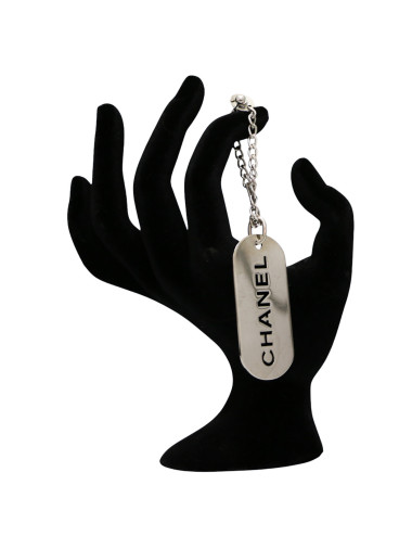 Charms CHANEL métal argenté 2