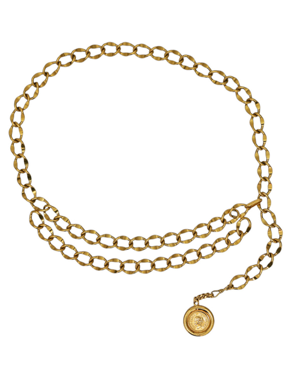 Ceinture CHANEL métal doré Vintage