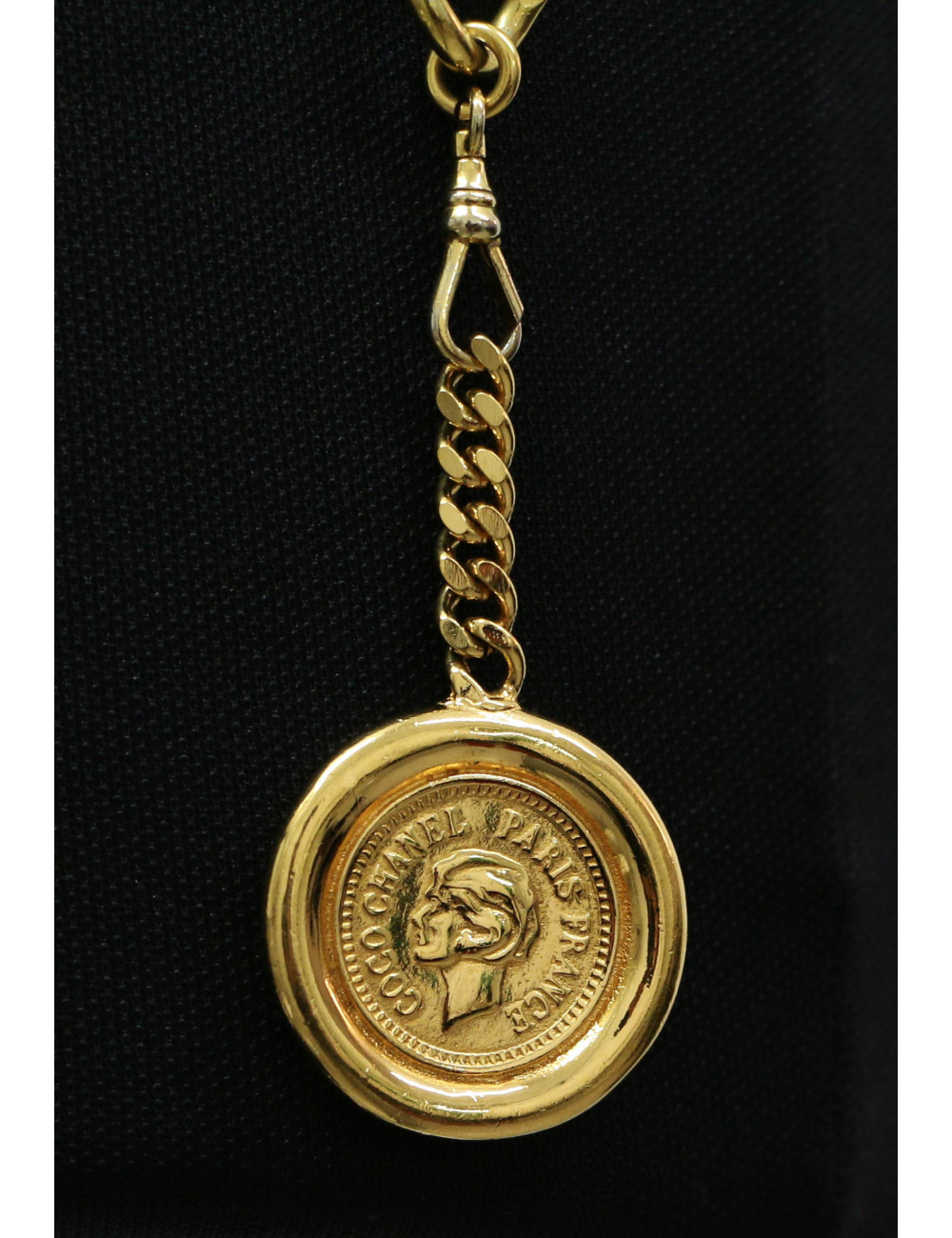 Ceinture CHANEL métal doré Vintage