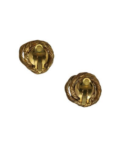 Boucles d'oreille CHANEL Couture turquoise véritable 2