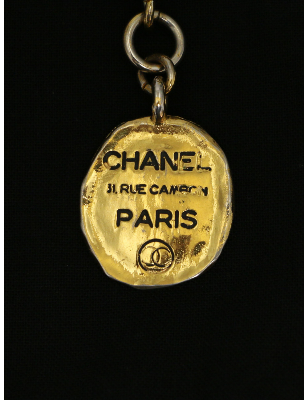 Bracelet CHANEL médaillons CC dorés Vintage