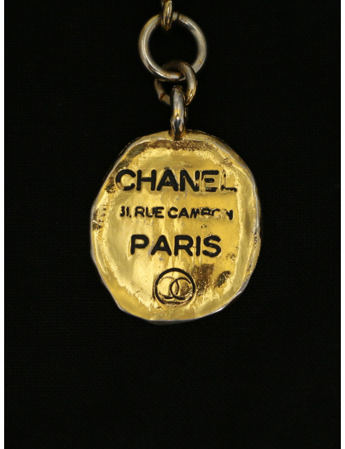 Bracelet CHANEL médaillons CC dorés Vintage
