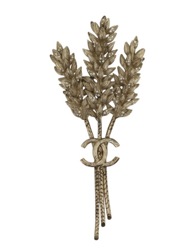 Broche épis de blés CHANEL or pâle
