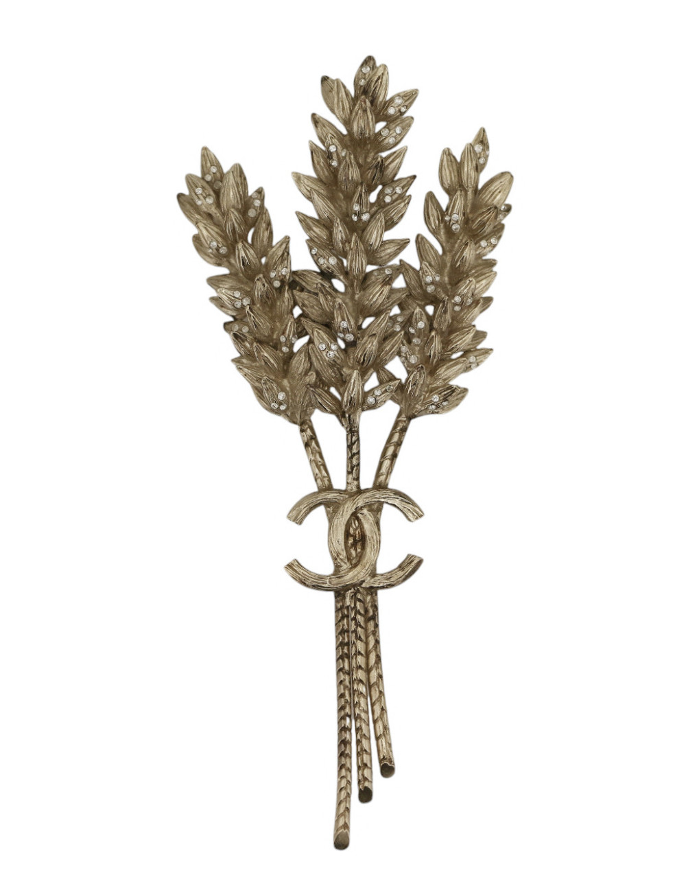 Broche épis de blés CHANEL or pâle