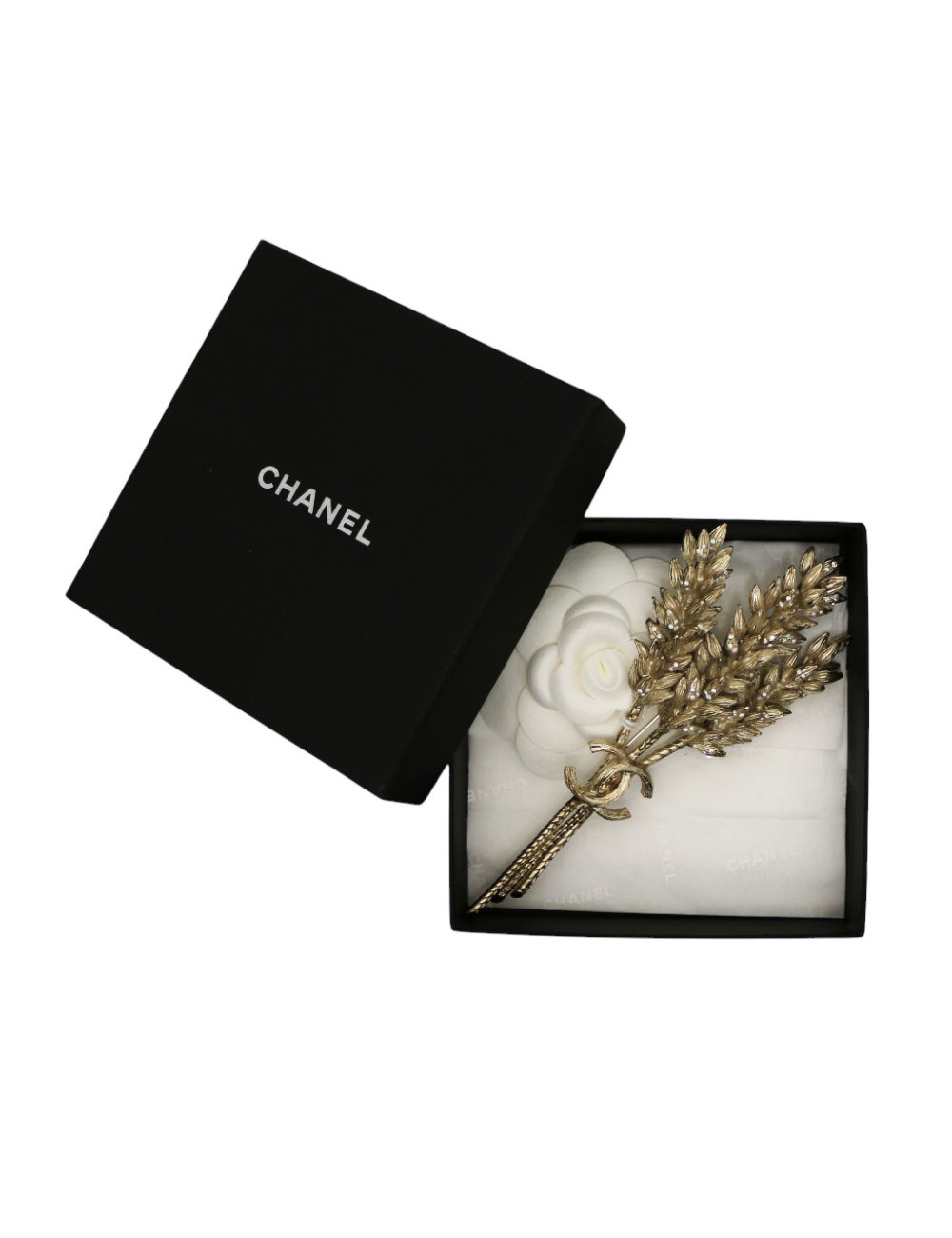 Broche épis de blés CHANEL or pâle