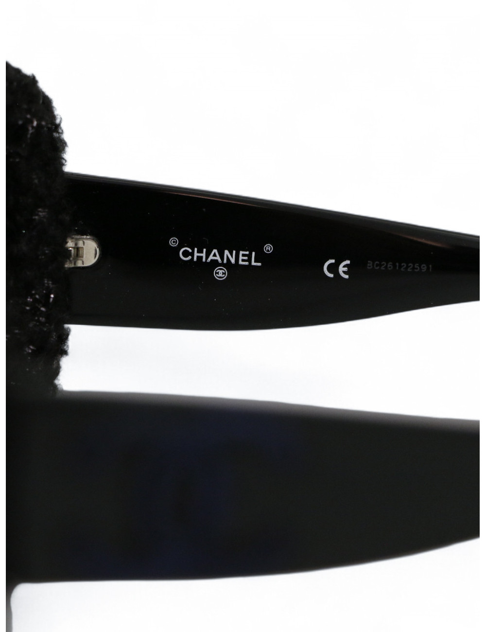 Lunettes de soleil CHANEL bordures tweed