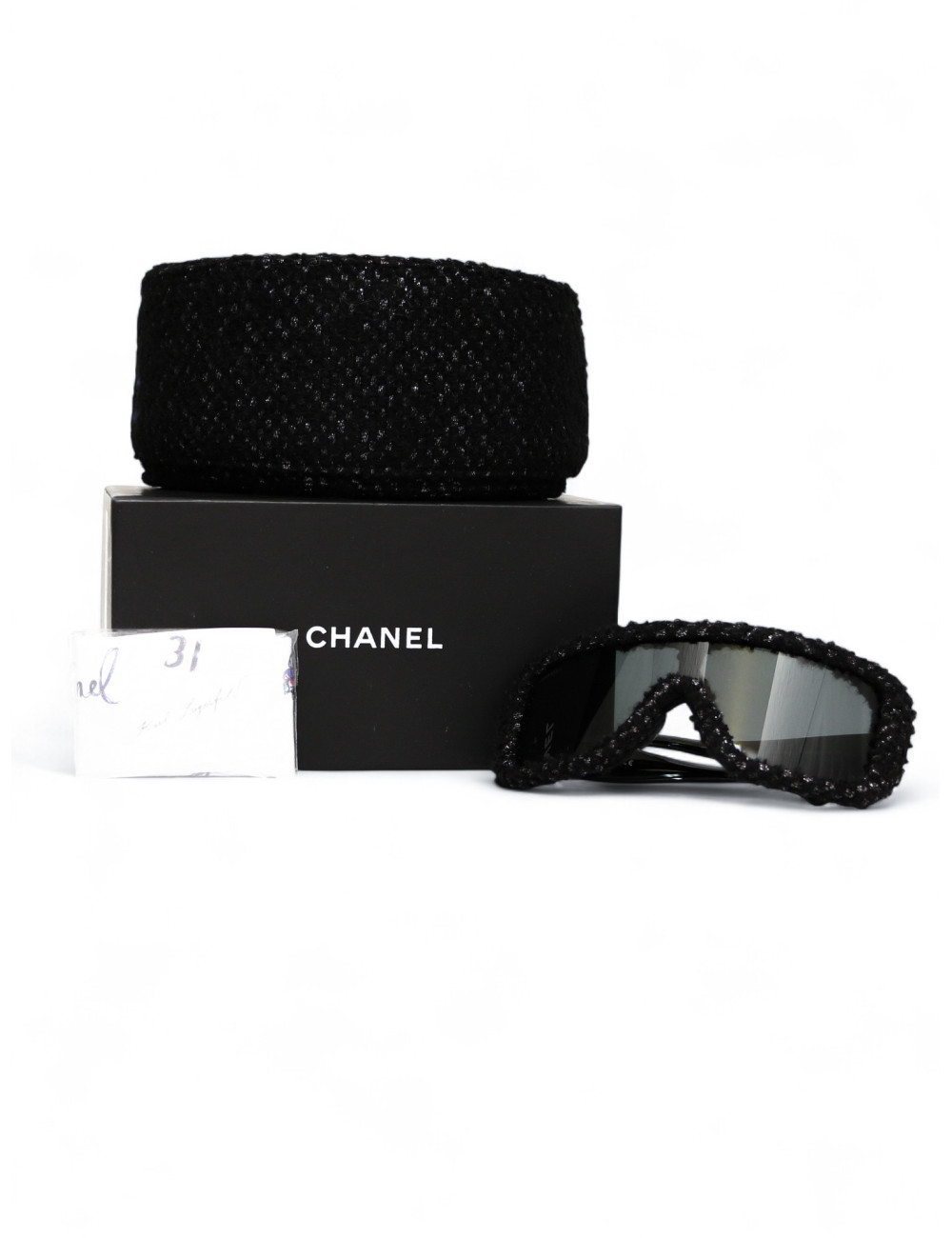 Lunettes de soleil CHANEL bordures tweed