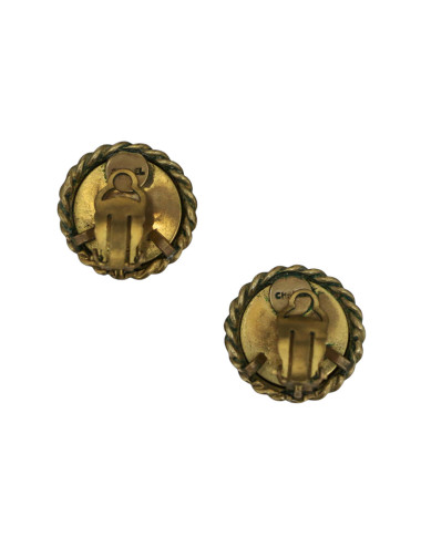 Clips CHANEL Couture laiton ambre 2