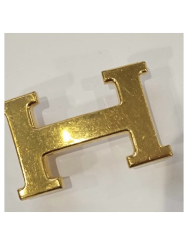 Belt H vintage Hermès golden
