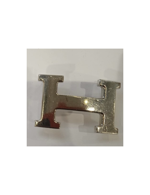 Ceinture H bicolore Hermès jaune et bleu : occasion authentique.