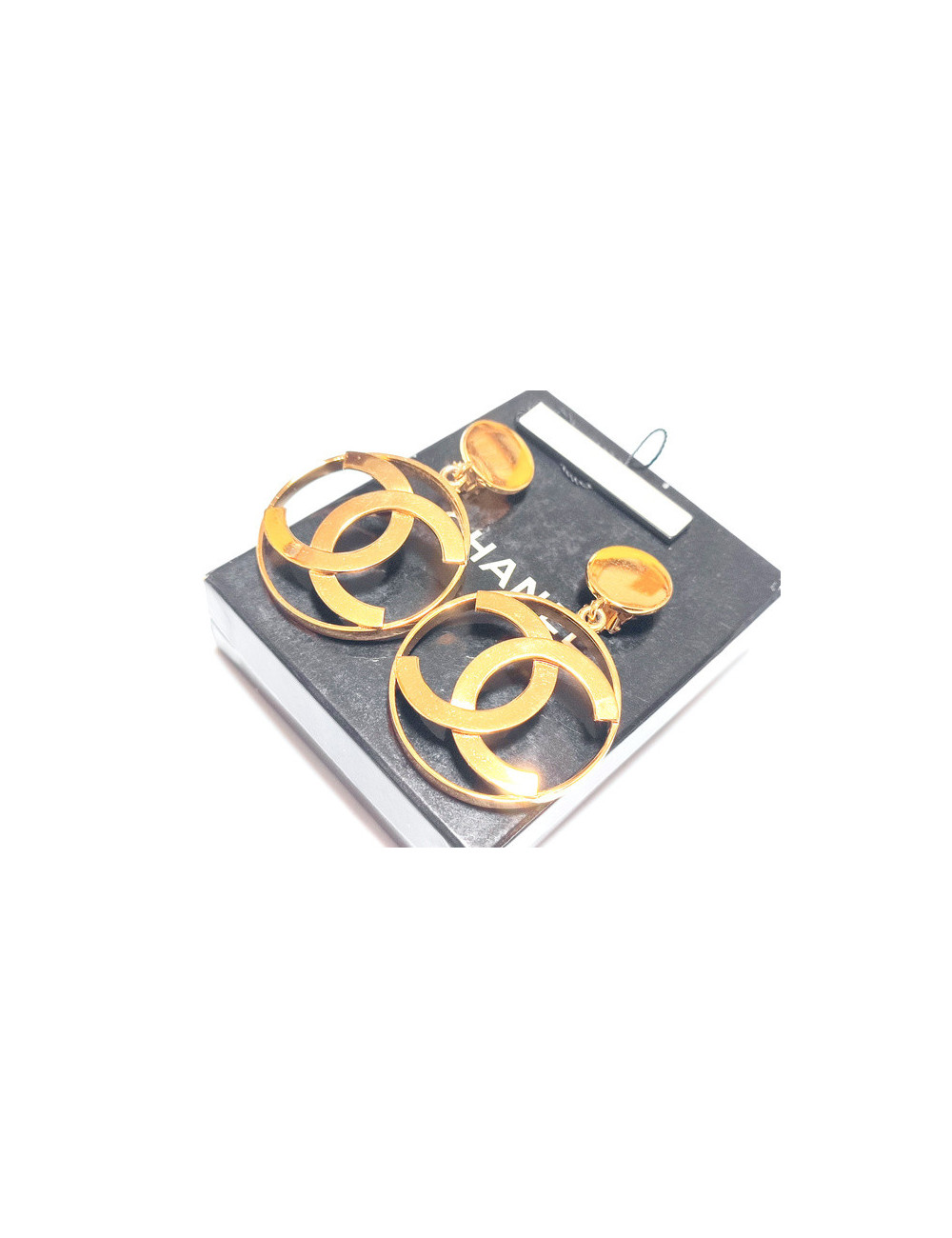 Créoles CHANEL vintage dorées