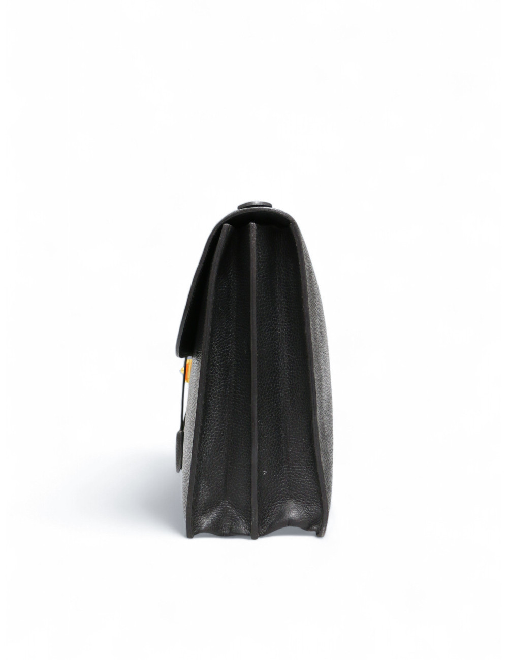 Sac à dépêches HERMES noir cuir grainé