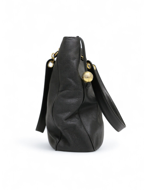 Cabas CHANEL cuir caviar noir