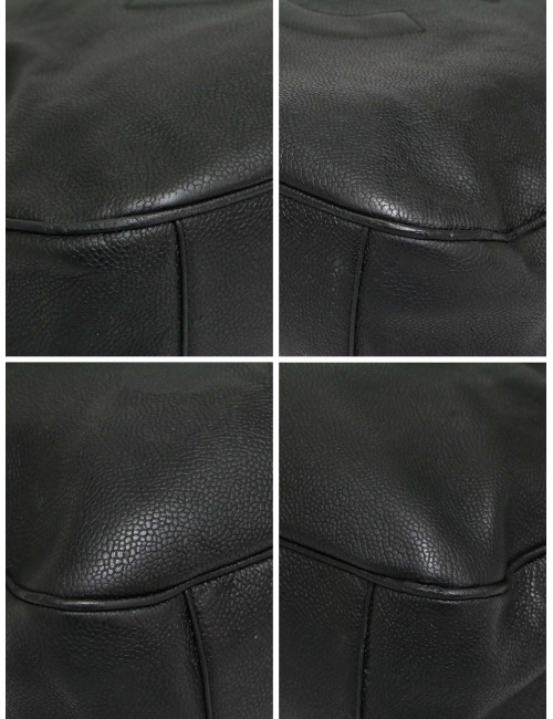 Cabas CHANEL cuir caviar noir