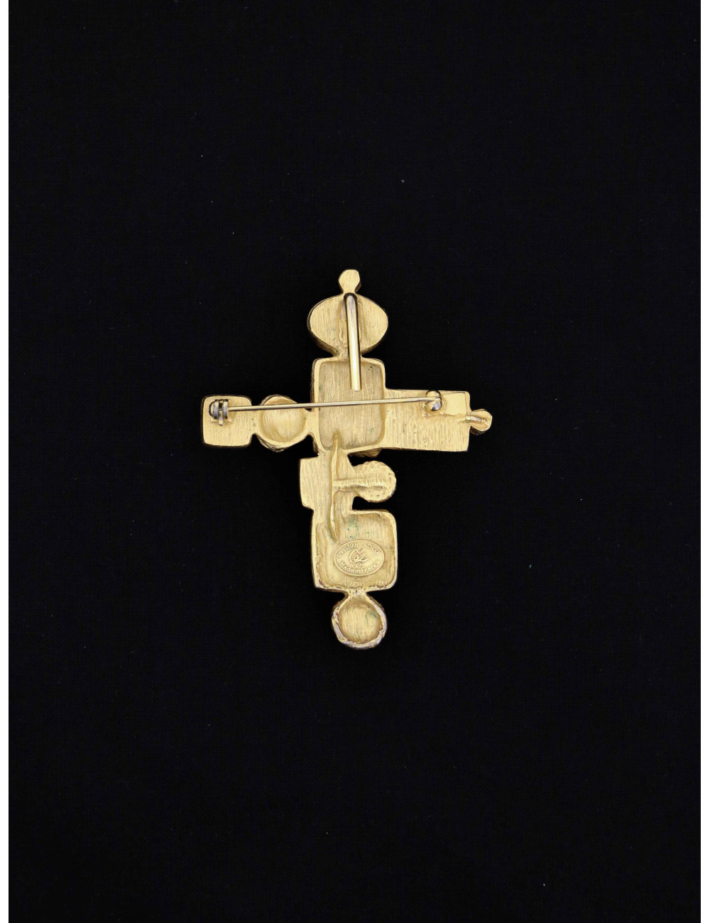 Pendentif CHRISTIAN LACROIX byzantin multicolore