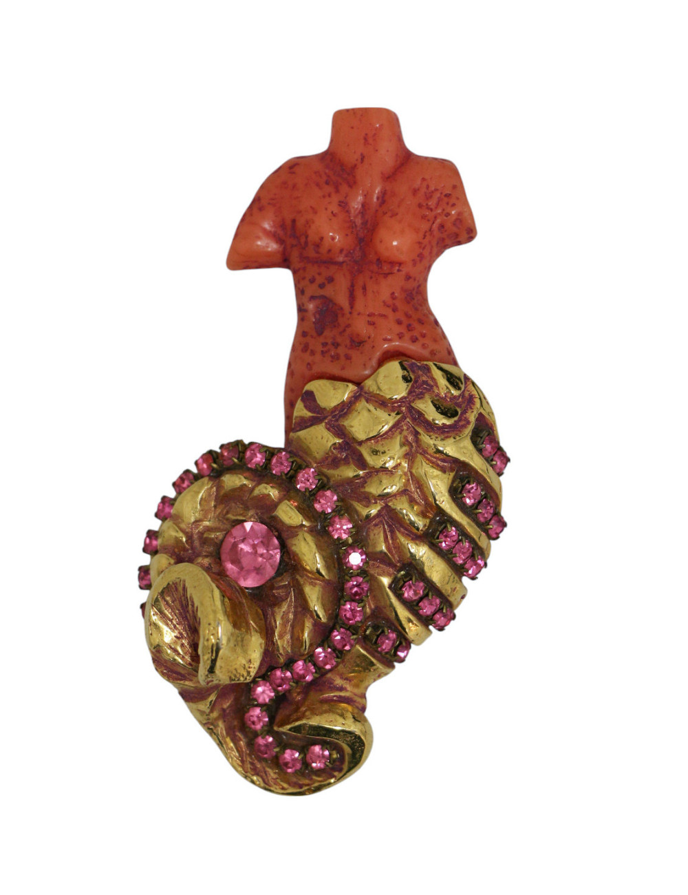 Broche KALINGER Paris sirène résine