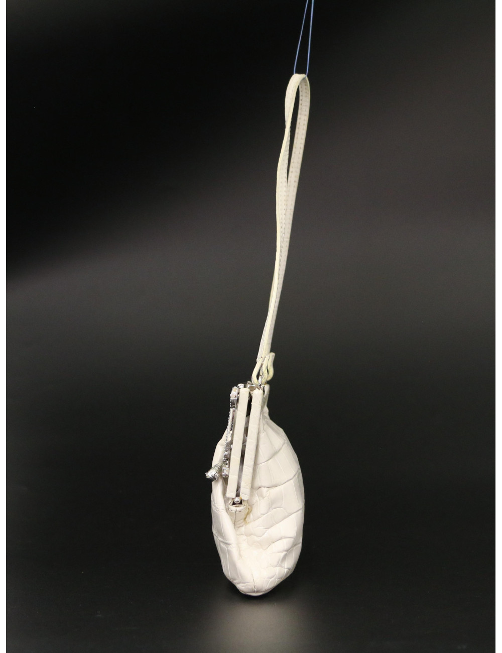 Mini sac du sac VALENTINOGARAVANI alligator écru