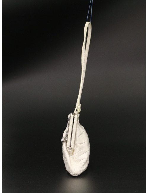 Mini sac du sac VALENTINOGARAVANI alligator écru