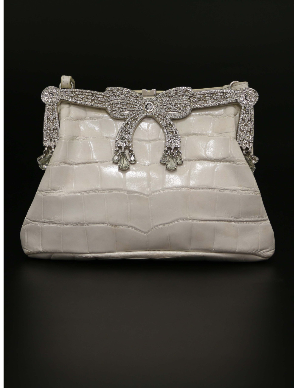 Mini sac Valentino Garavani alligator et strass certifié authentique