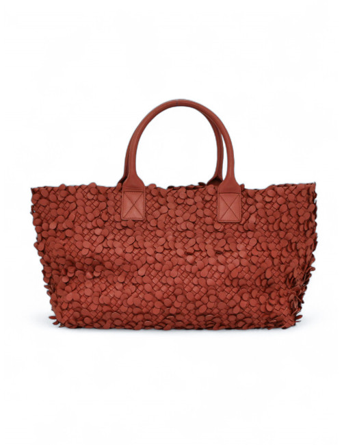 Cabas BOTTEGA VENETA cuir vieux rose