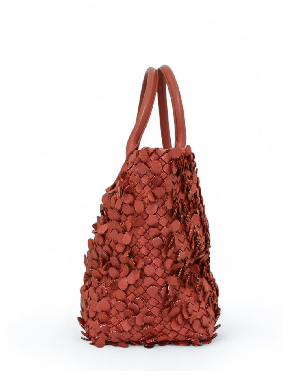 Cabas BOTTEGA VENETA Poussin Paillettes cuir tressé