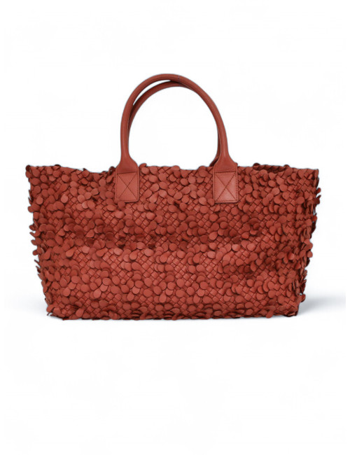 Cabas BOTTEGA VENETA cuir vieux rose