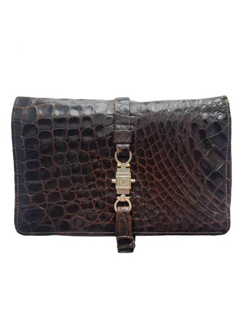 Sac trio CELINE crocodile Vintage
