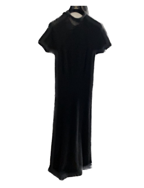 Robe longue CHANEL cachemire noire Automne 2000