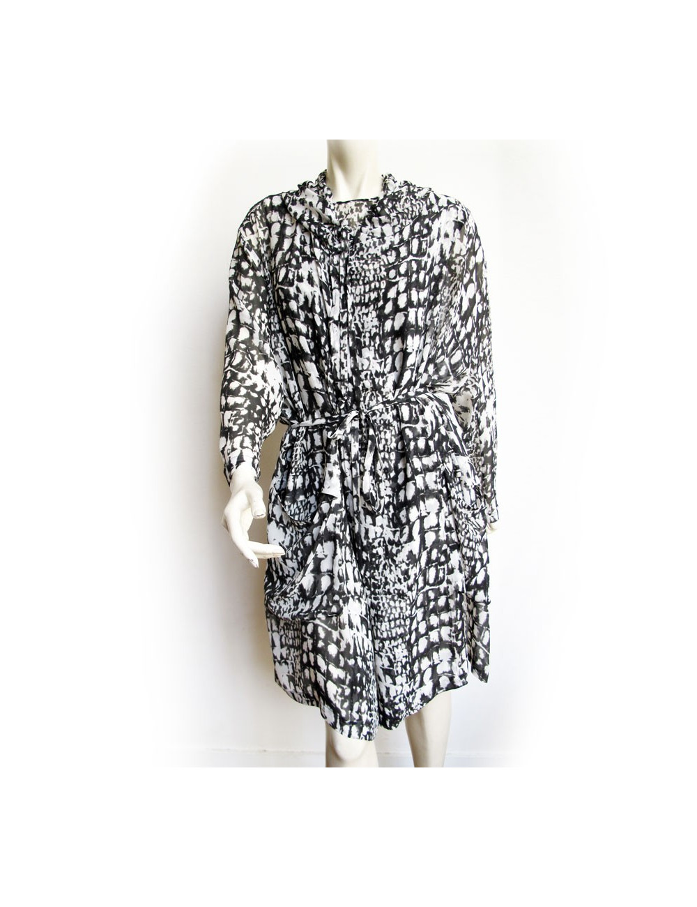 Ensemble robe top en soie LUTZ HUELLE T36