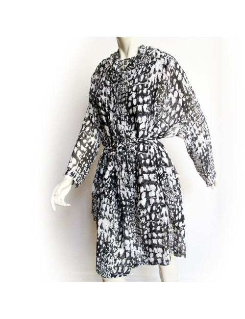 Ensemble robe top en soie LUTZ HUELLE T36