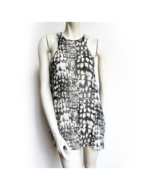 Ensemble robe top en soie LUTZ HUELLE T36